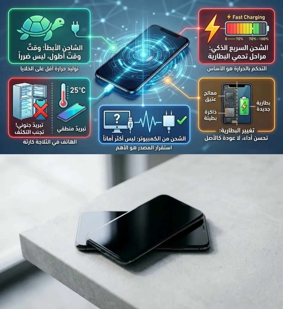 ​5 خرافات وحقائق:  عن بطارية الهاتف الذكي: هل الشحن السريع يدمر هاتفك؟