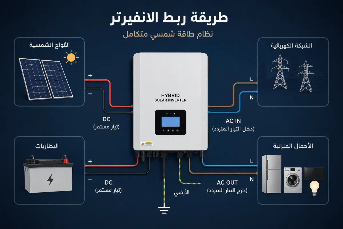 حاسبة الطاقة الشمسية الاحترافية | تصميم منظومات الطاقة بدقة